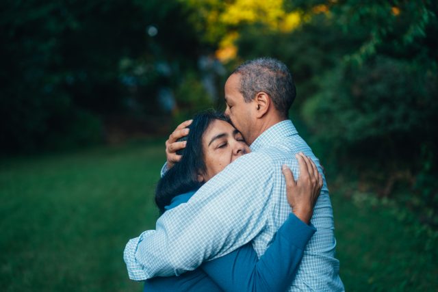 couple in grief and pain