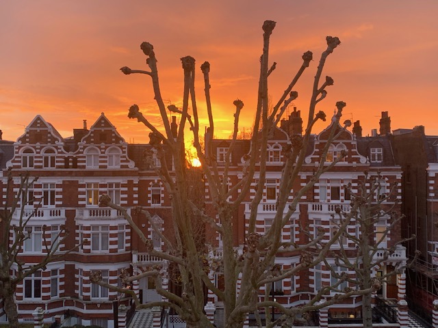 Sunset from Arvind's bedroom