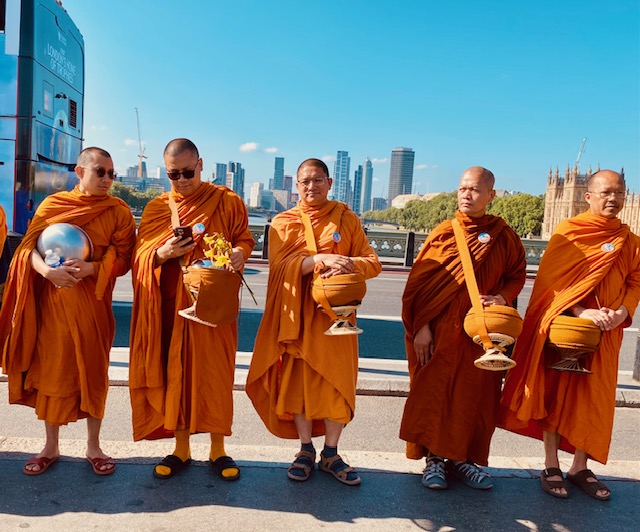 Peaceful Buddhist Monks